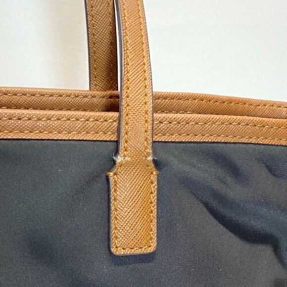 Michael Kors Black and Brown Nylon Kempton Large Pocket Tote GUC - Picture 7 of 16